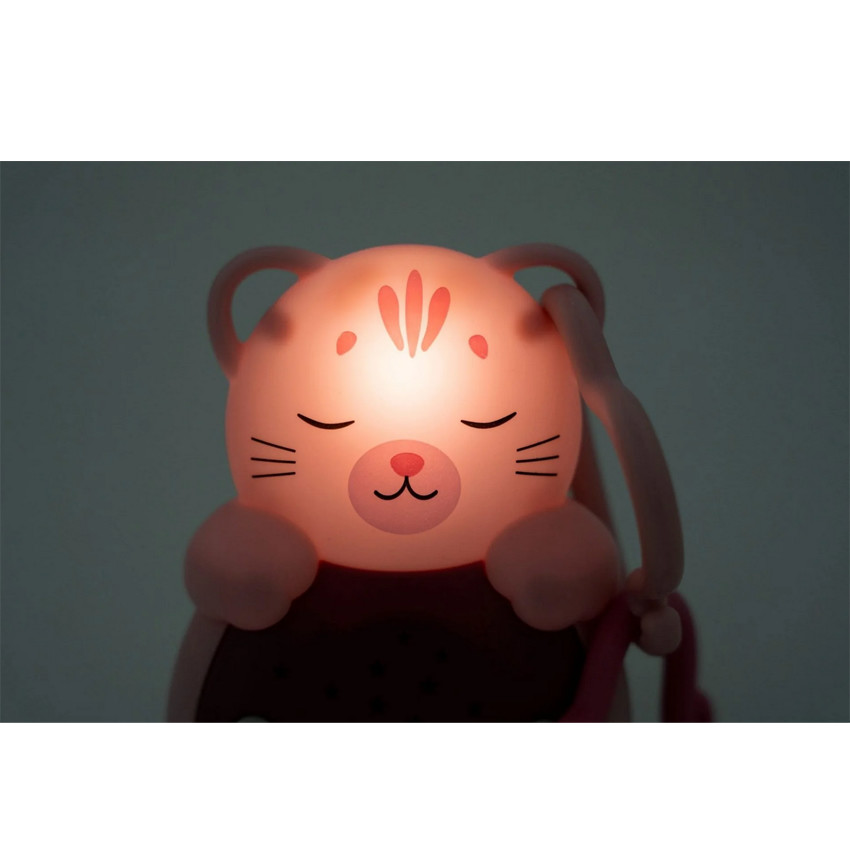 Veilleuse Sweet Dreamz on the go - Chat rose