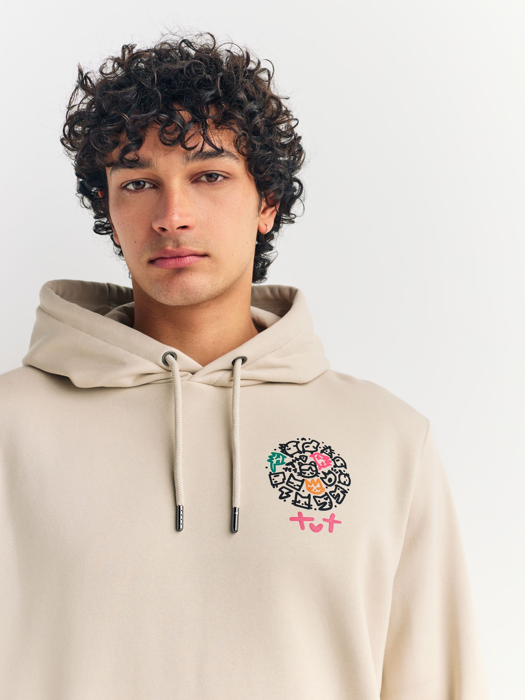Pastelgeel - Totcat Seminal License Graphic Print Hoodie