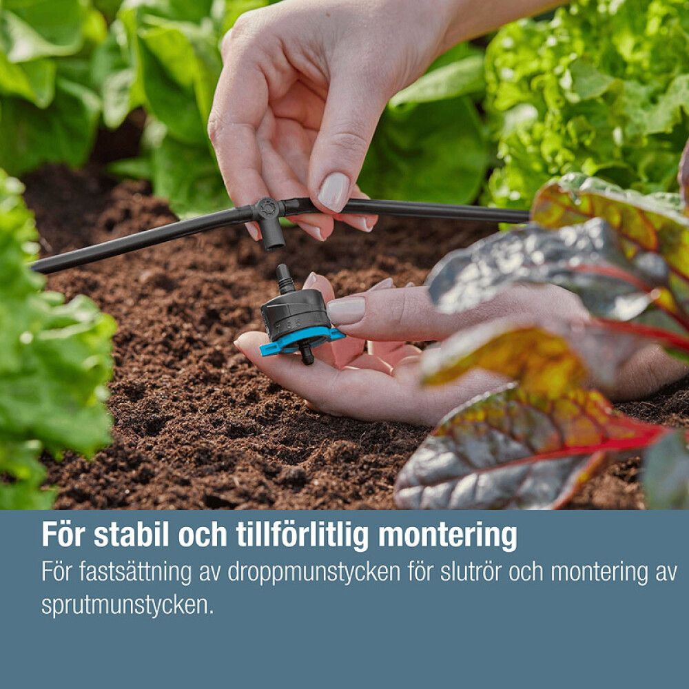 T-KOBLING GARDENA MICRO-DRIP-SYSTEM 3/16