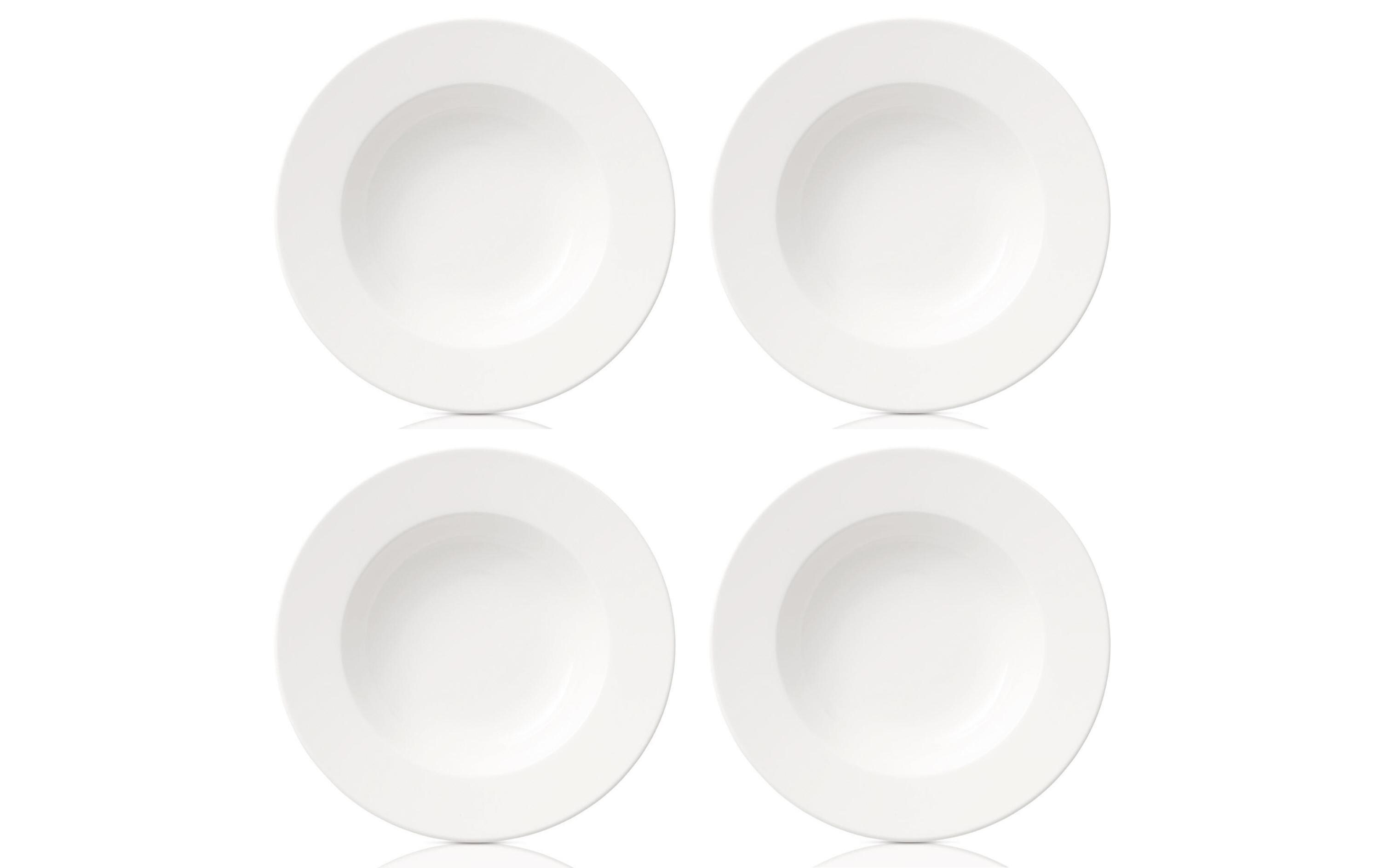 Speise-Service For Me 8-teilig Weiss<br>Teller-Set aus Porzellan