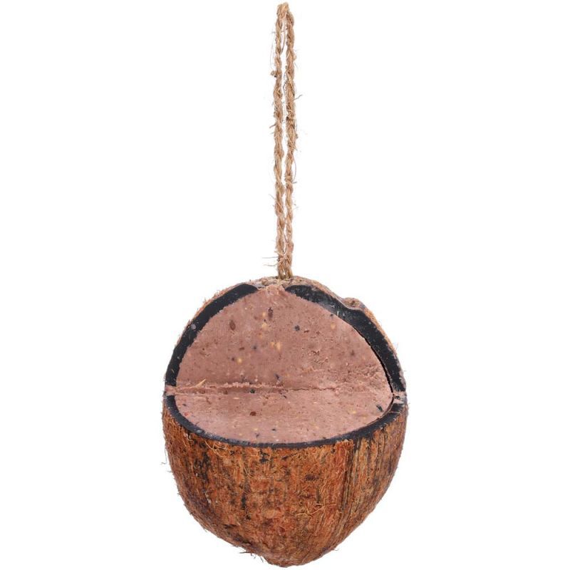 Welkoop - Kokosnoot met Pindakaas - Tuinvogelvoer - 380 Gram - Pindakaas