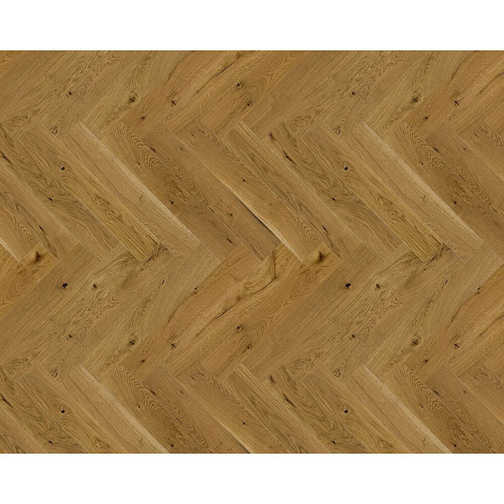 FISKEBEINSPARKETT LIGNUM FORTIS EIK MATTLAKK 14X110X660MM