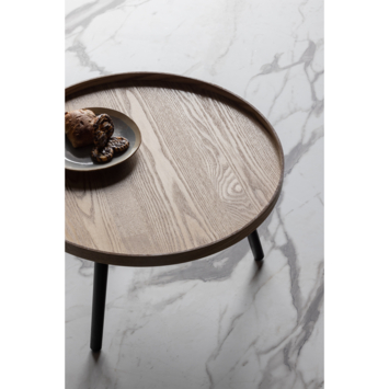 WOOOD bijzettafel Mesa L naturel MDF hout Ø 60 cm