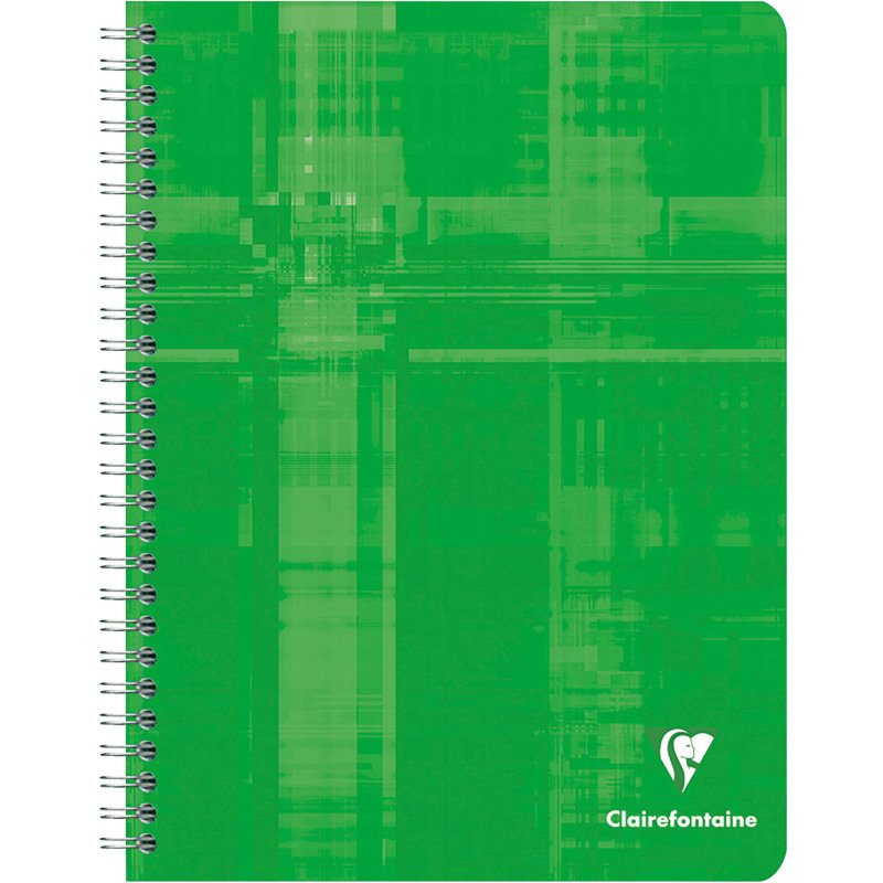 Cahier spirale Clairefontaine Metric 17 x 22 cm grands carreaux 100 pages