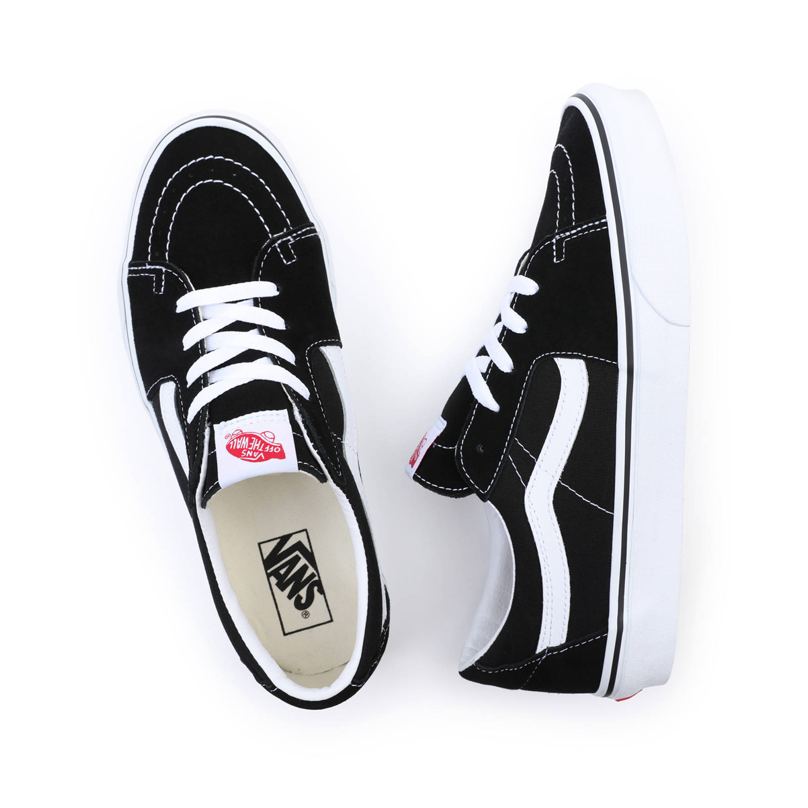 VANS SK8 Low suède sneakers zwart/wit