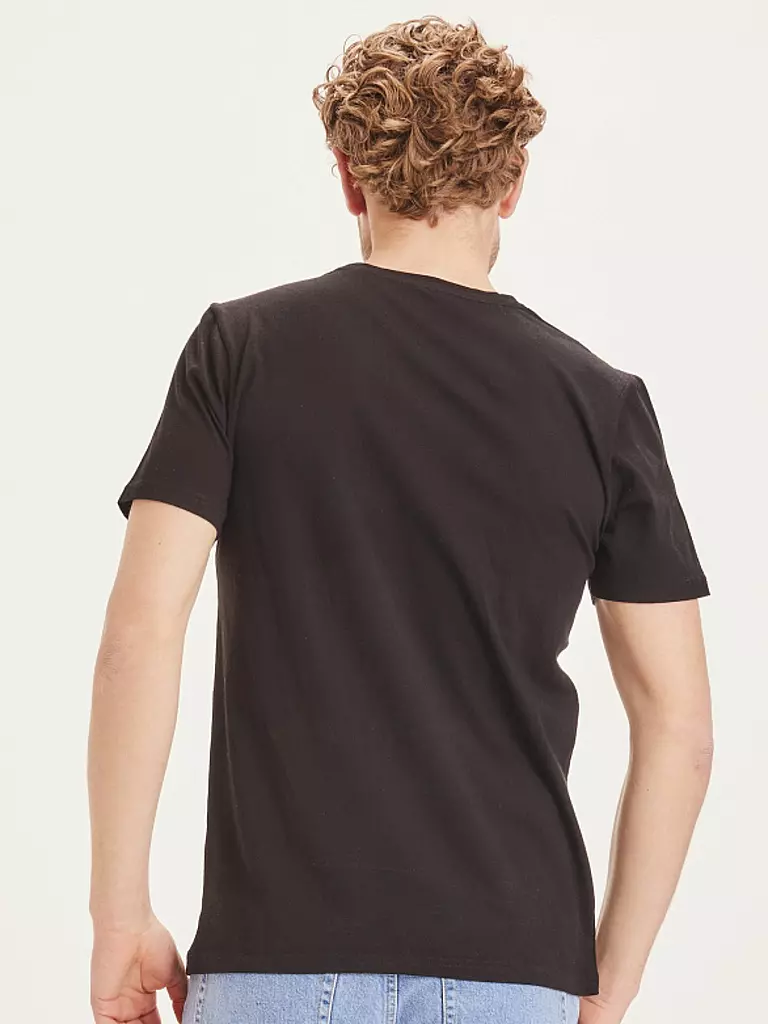 KNOWLEDGE COTTON APPAREL T-Shirt ALDER schwarz