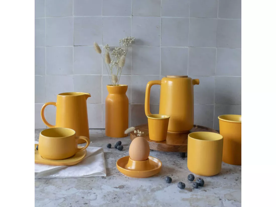 Ogo Living - Coquetier Outo En Gres Jaune