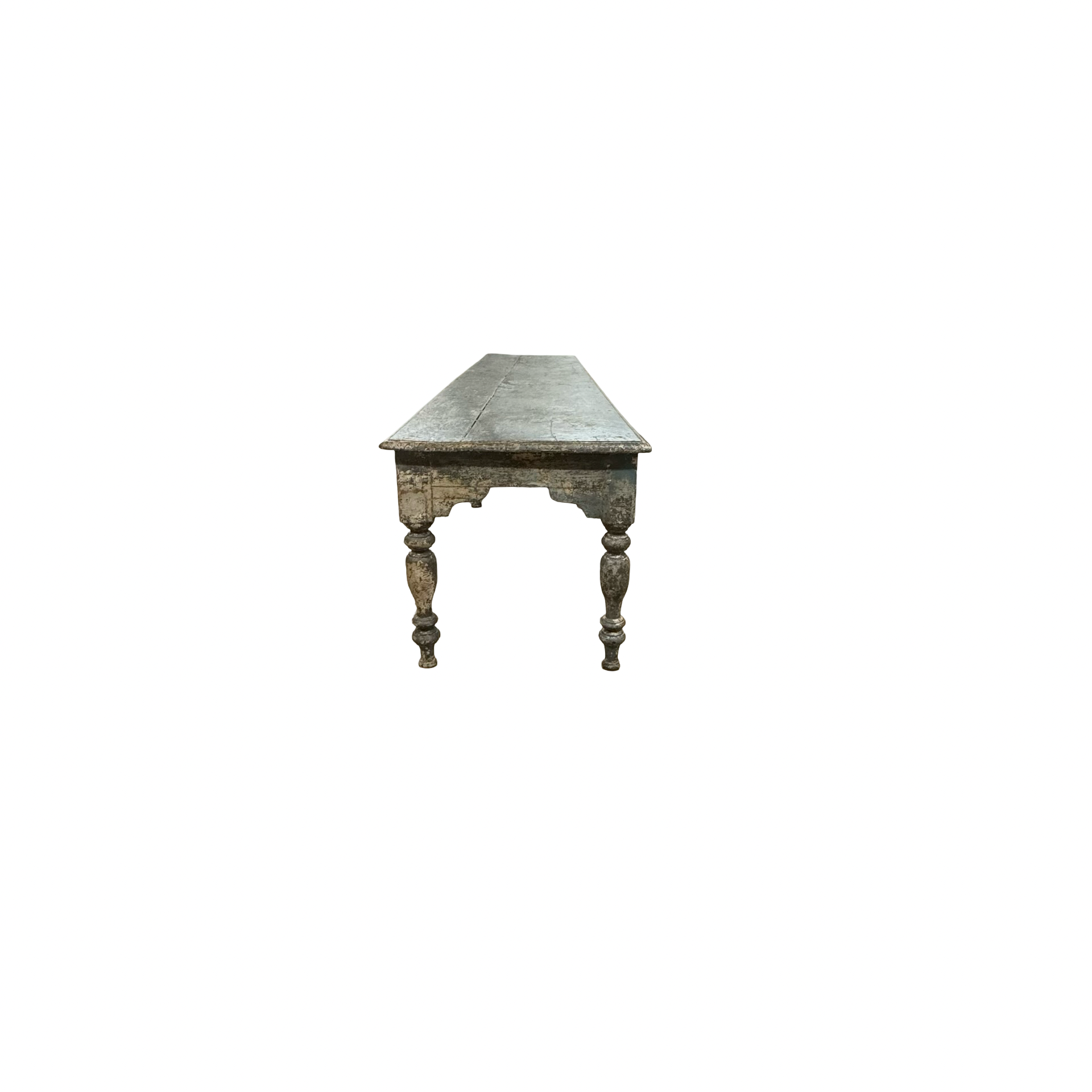 Salontafel blauw met 6 poten uniek