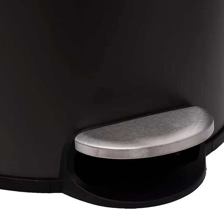 Poubelle de cuisine 30L Modern Color 5Five noir et bambou