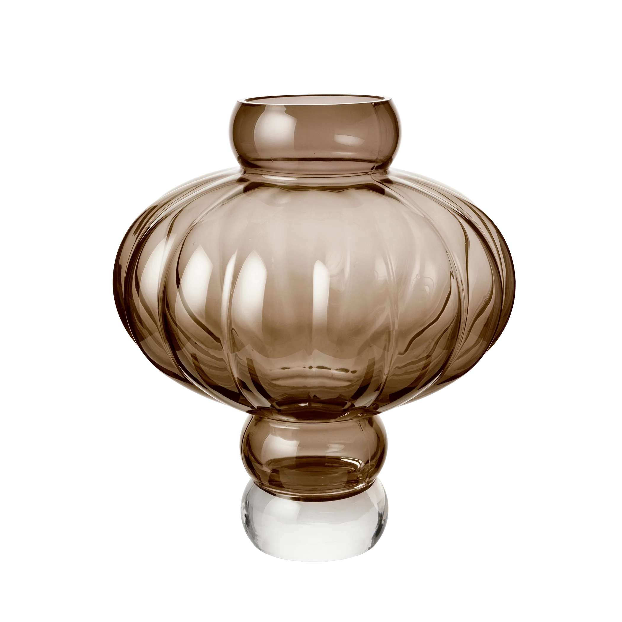 Louise Roe  Balloon vase #03, Smoke - H40 cm.