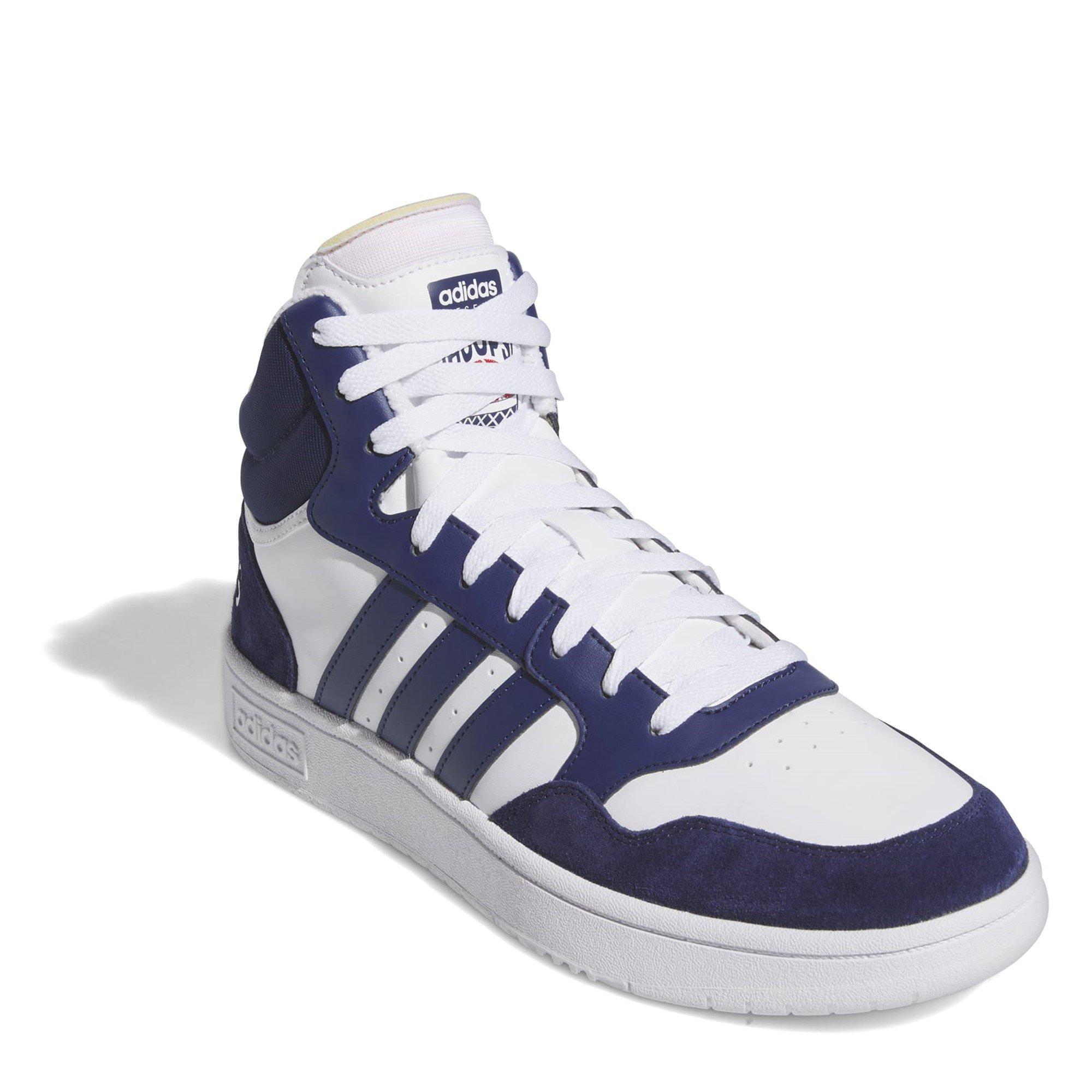 adidas Hoops 3.0 Mid Basketball Trainers Mens