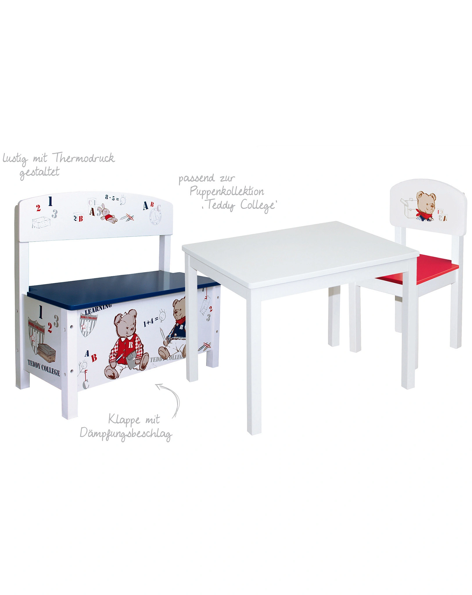 Kindertruhenbank TEDDY COLLEGE