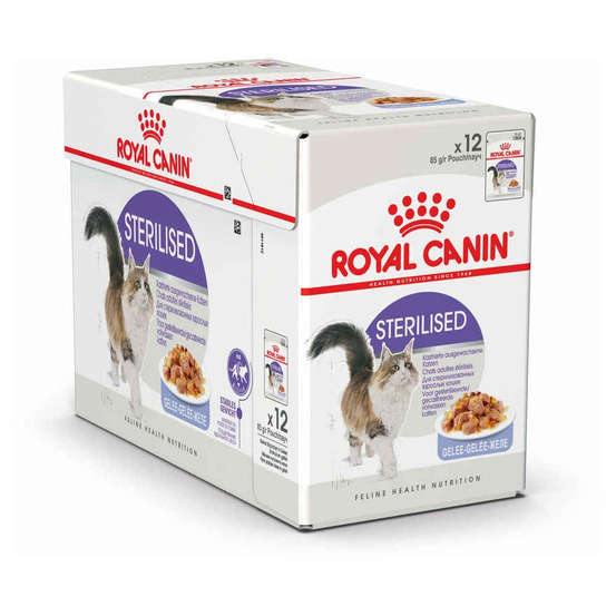 Gelée chat stérilisé de 1 à 7 ans Sterilised 12x85g