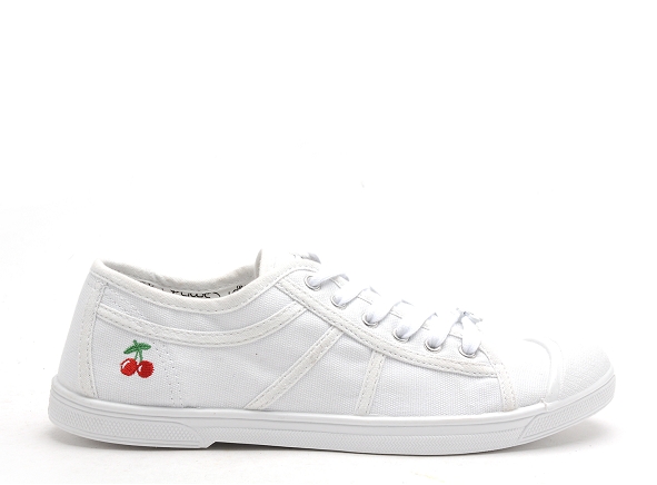 Le temps des cerises basses femme ltc basic 02 blanc