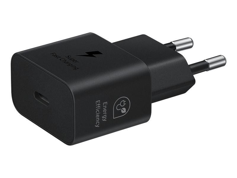 Samsung Schnellladeadapter 25 Watt EP-T2510N Kompakter USB-C-Ladeadapter mit bis zu 25 Watt Ladeleistung