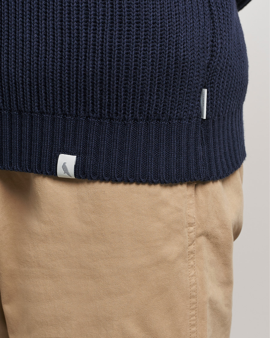 Peregrine Felix Quarter Zip Jumper Navy