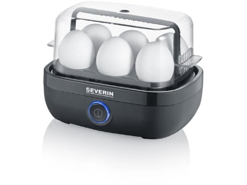 Severin Eierkocher EK 3165 Schwarz Eierkocher mit LED-Beleuchtung