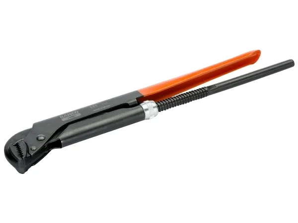 Bahco Swedish Model, Sort, Orange, Svensk rørtang, Orange, 16 cm, 90°, Stål
