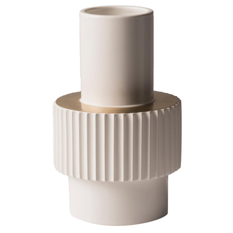 POLSPOTTEN Gear White vaas small