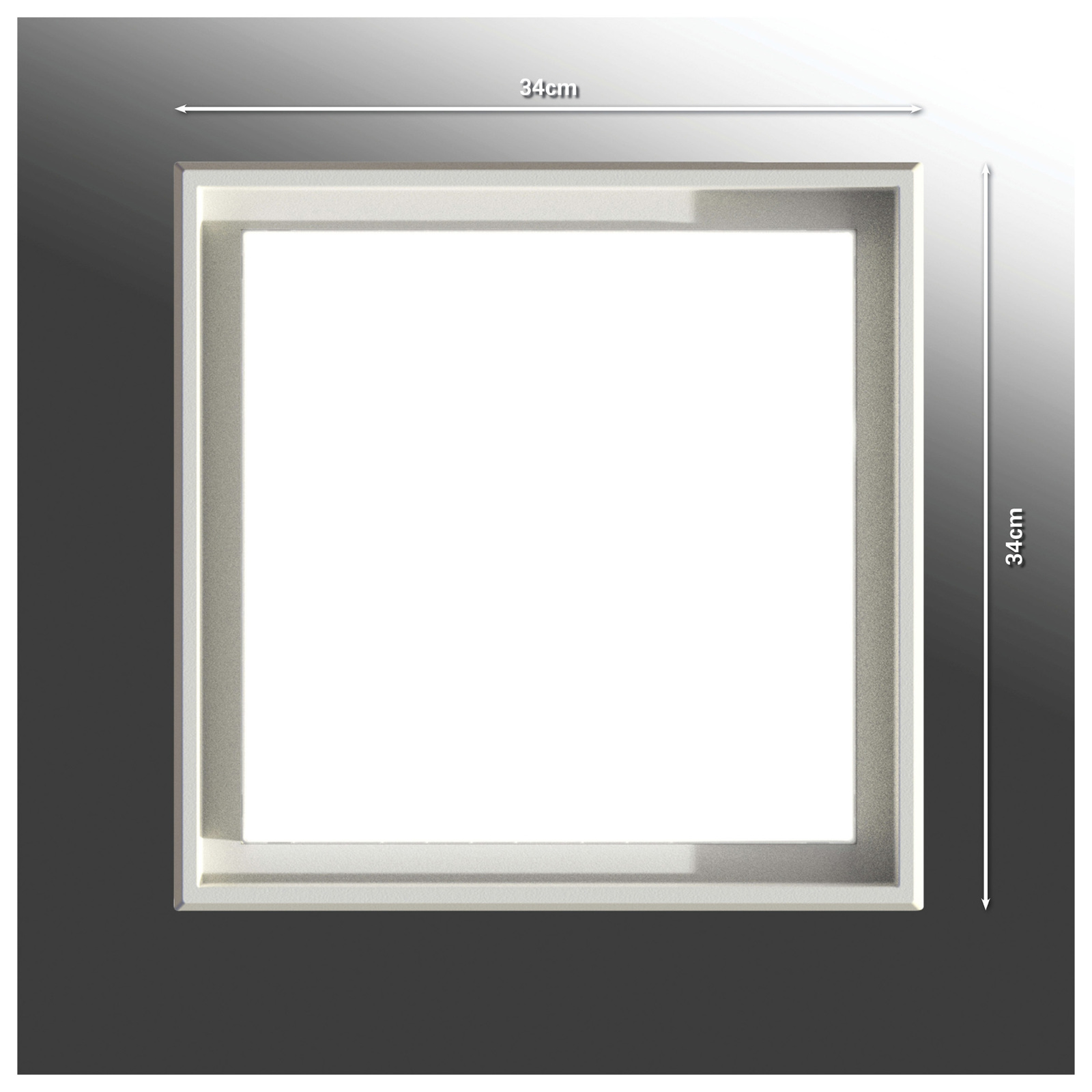 LED-Außenwandleuchte - weiß - 34 cm
