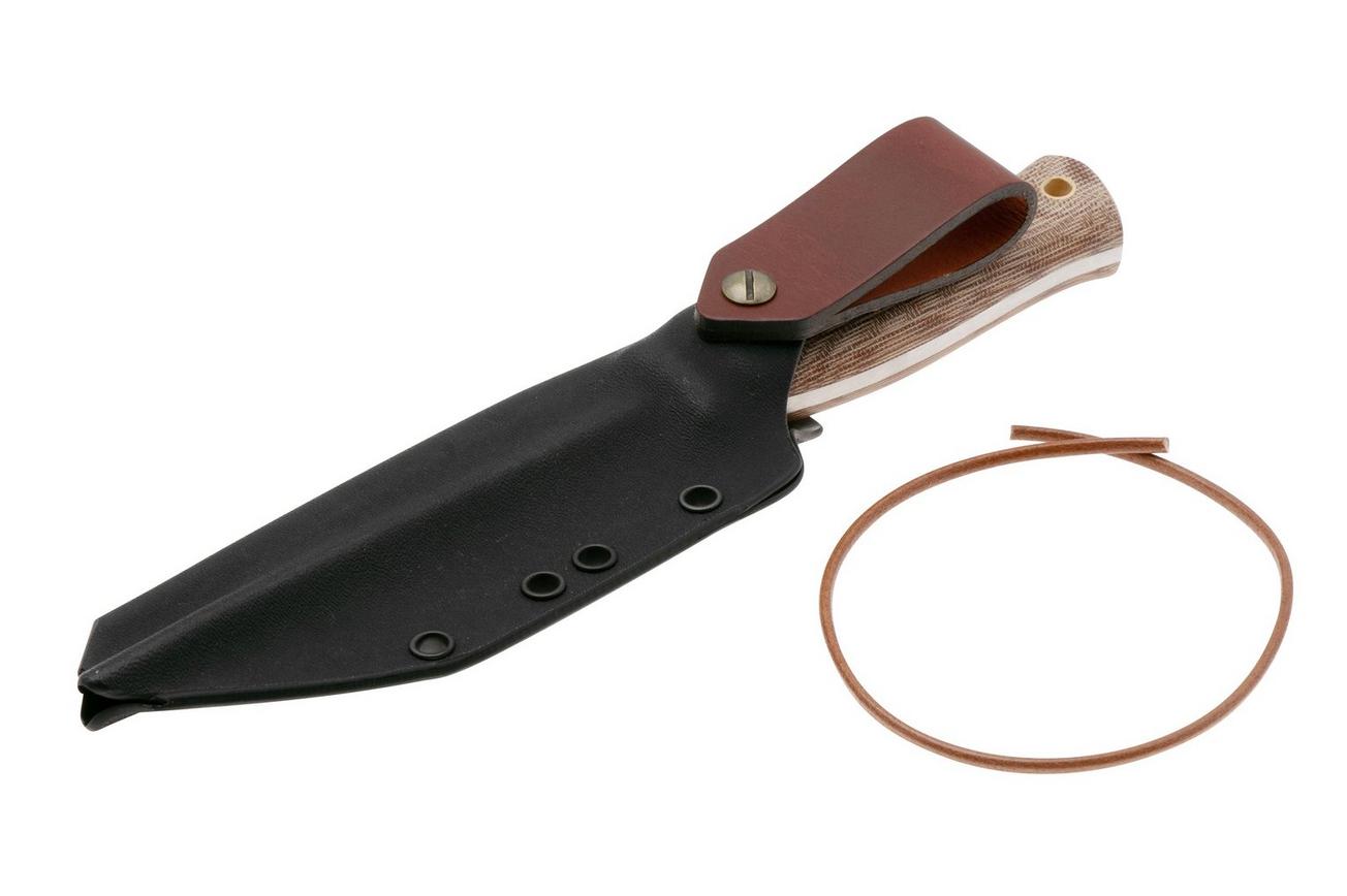 Casstrom Lars Falt Knife 11850 Natural Canvas Micarta, bushcraftmes