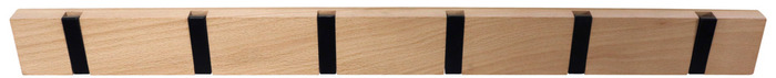 Knagerække flex lys eg 6 knager 60 cm