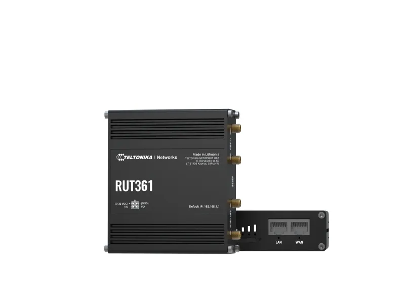 Teltonika RUT361 - Trådløs router - WWAN 2,4 GHz - 3G, 4G - DIN monterbar på skinne, væg-monterbar, overflademonterbar