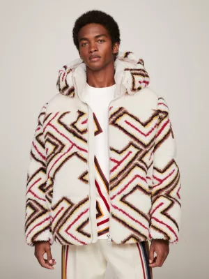 Jaqueta puffer Tommy x Pendleton Valley Stripe TH Monogram Boxy