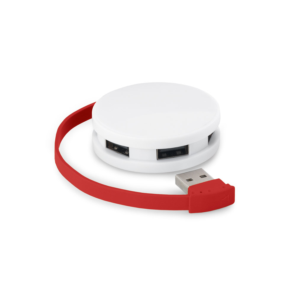 hi!dea 97357 - HUB avec câble et 4 ports USB-A en ABS