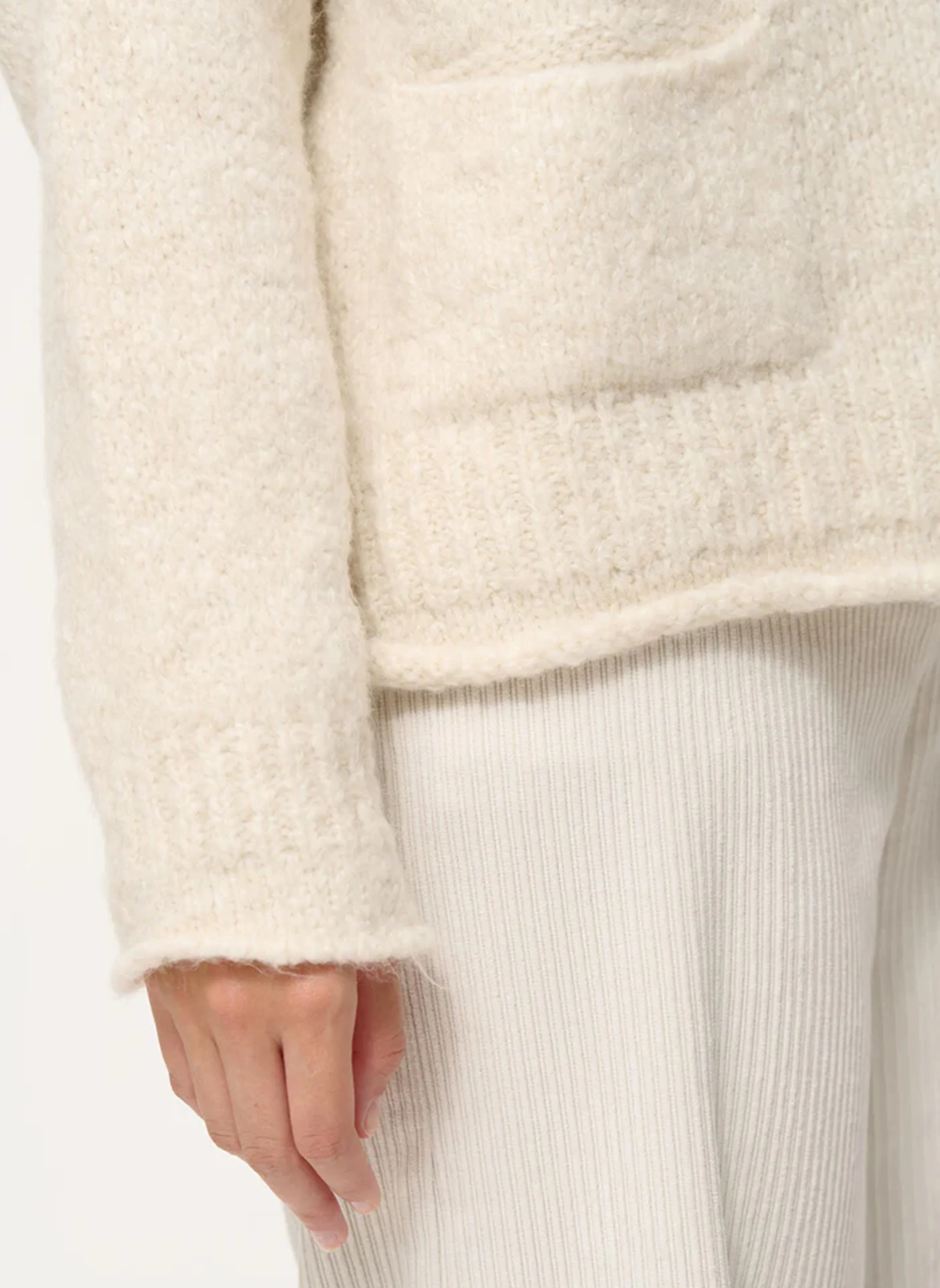 Pull oversize en maille mousseuse épaisse | Blanc