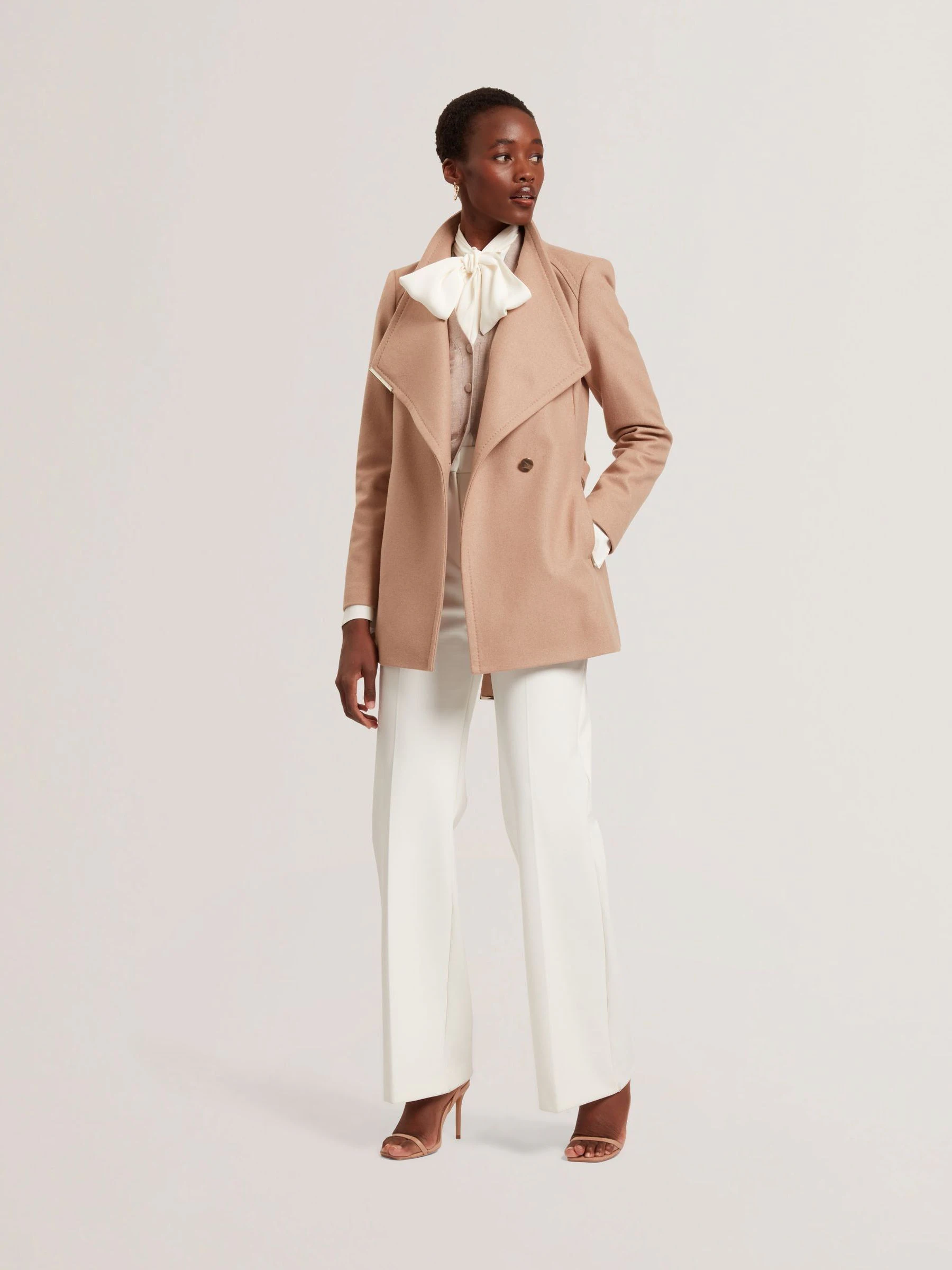 Ted Baker Rosess - Short Belted Wool Wrap Coat