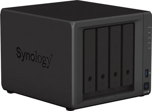 Synology Disk Station DS923  - NAS-server - 4 bays - SATA 6Gb/s / eSATA - RAID 0, 1, JBOD, 5, 6, 10 - RAM 4 GB - Gigabit Ethernet - iSCSI support