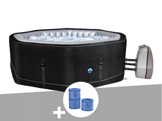 Spa gonflable Netspa Python octogonal Bulles 5-6 places + 3 cartouches de filtration