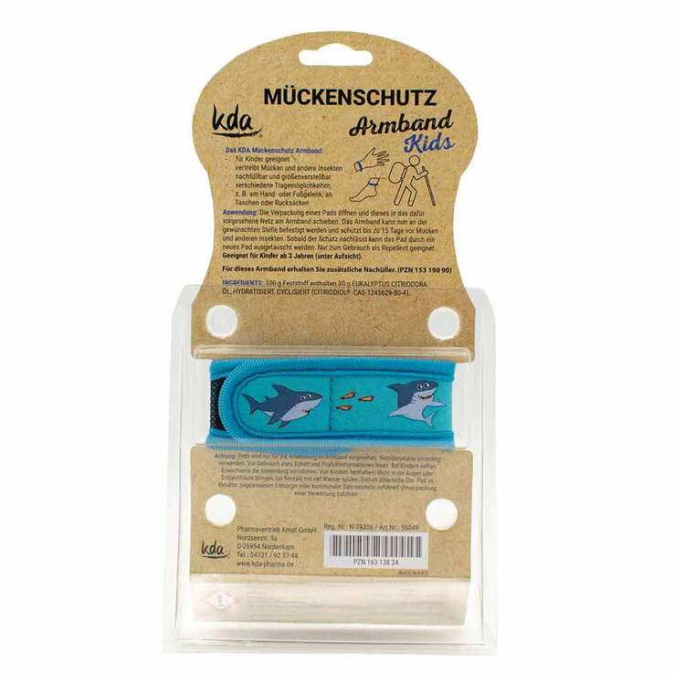 Mückenschutz Armband Kinder Hai, 1 St