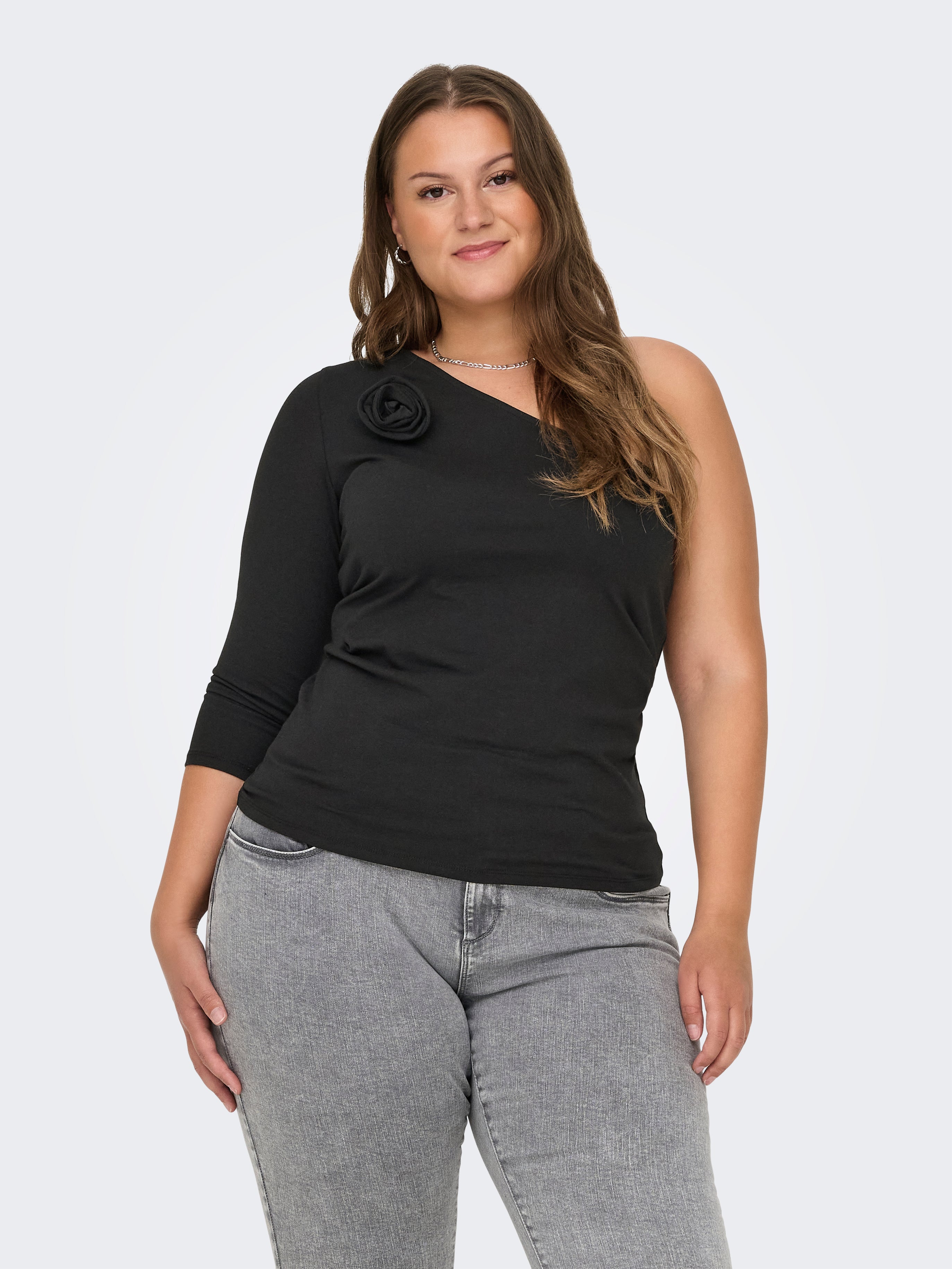 CARROYSA Asymetrisches Top Black