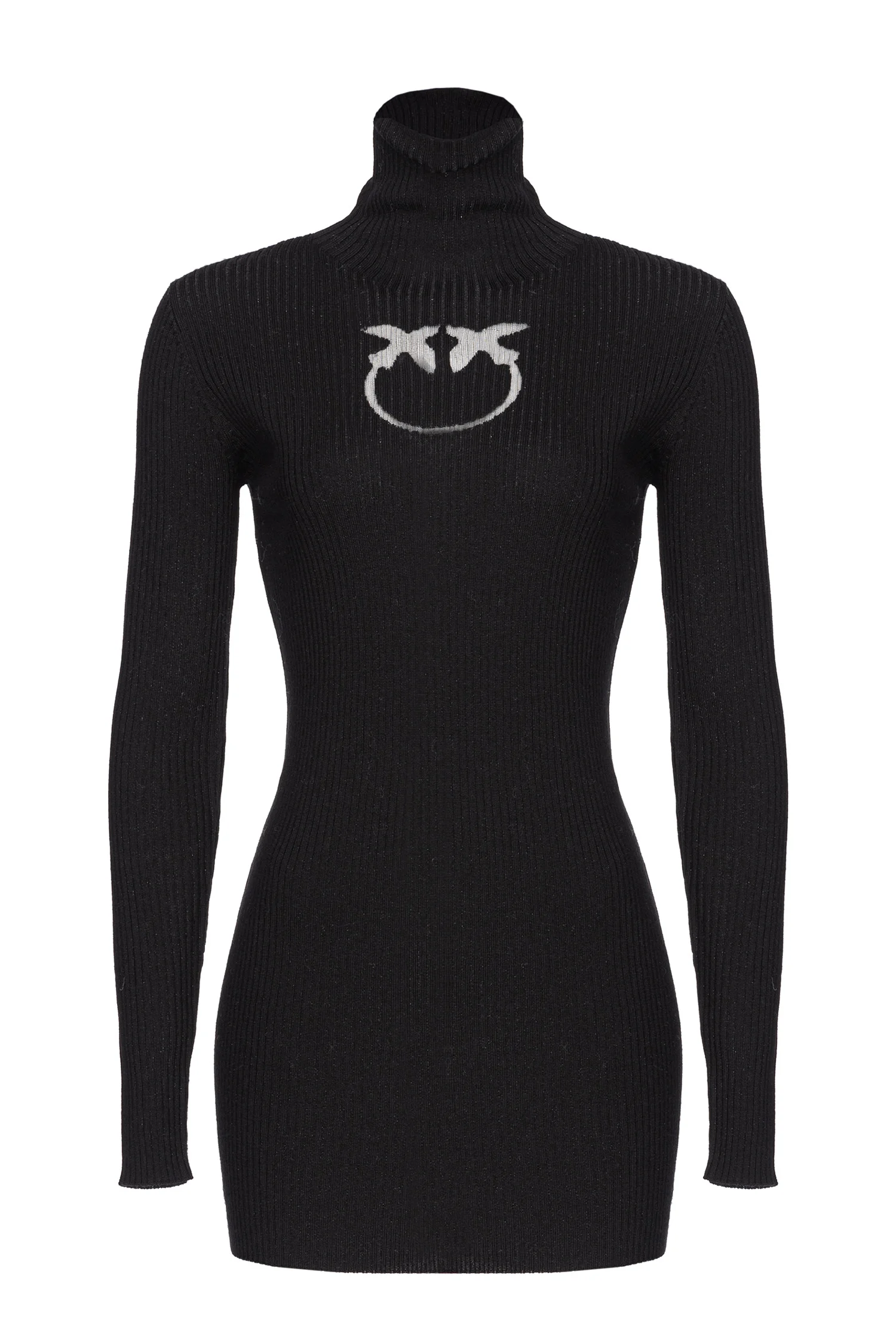 Pull à col roulé à logo | Noir