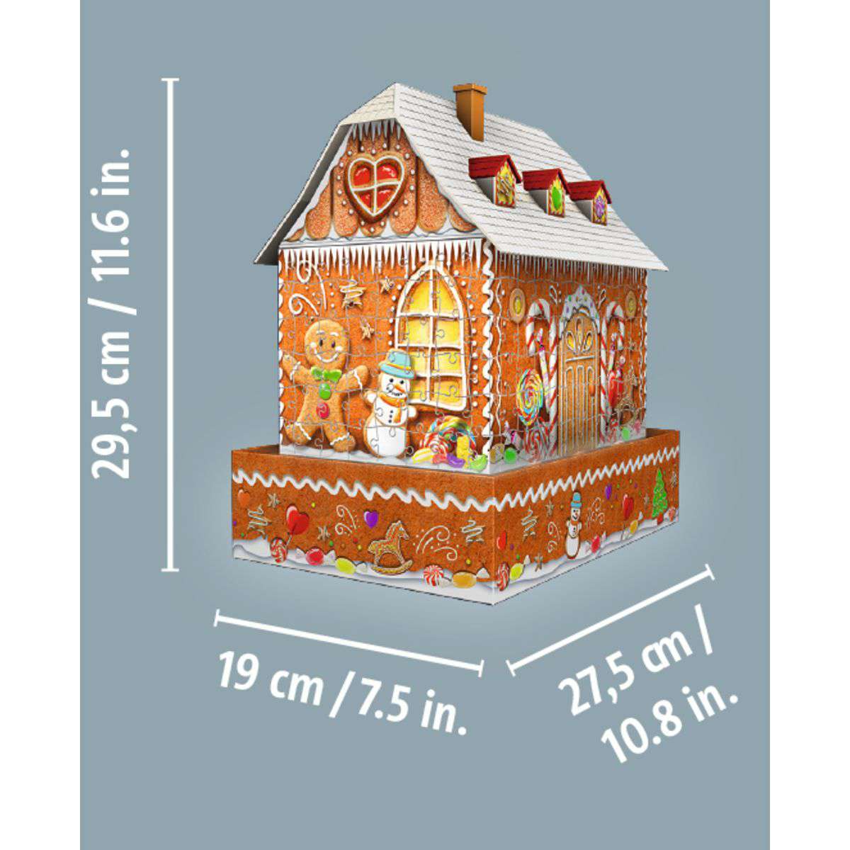 Ravensburger Spiel Lebkuchenhaus bei Nacht