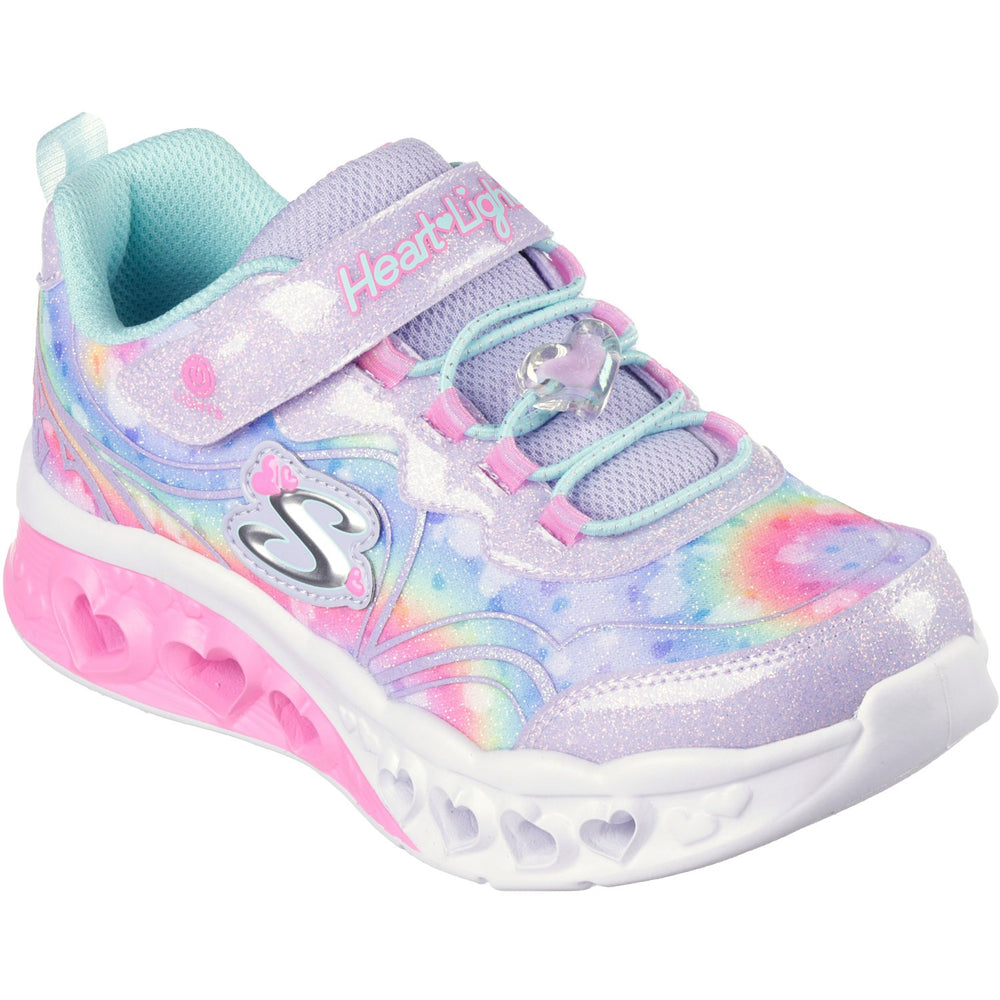 Køb Skechers Purple Flutter Heart Lights Groovy Swirl