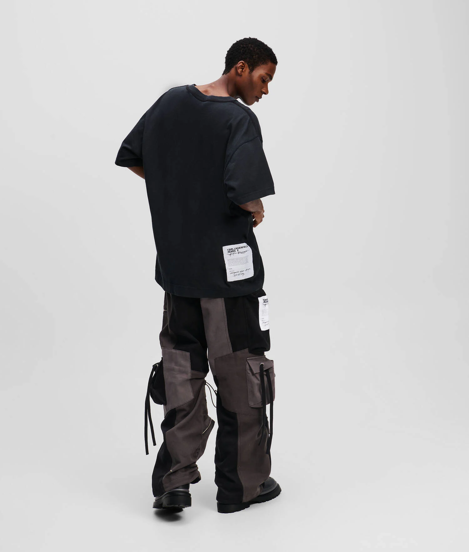 PANTALON STYLE UTILITAIRE KLJ X ATELIER RESERVÉ - Noir