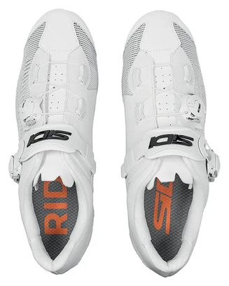 Chaussures de Route Sidi Genius 10 Knit Blanc Unisexe