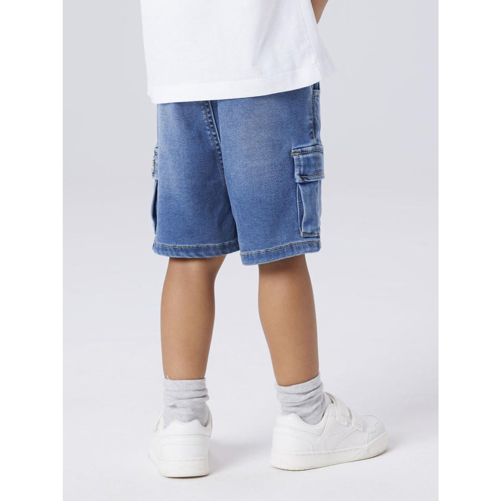 Køb Name It Denim Blue Nmmben Baggy Dnm L Shorts 8610-To Noos