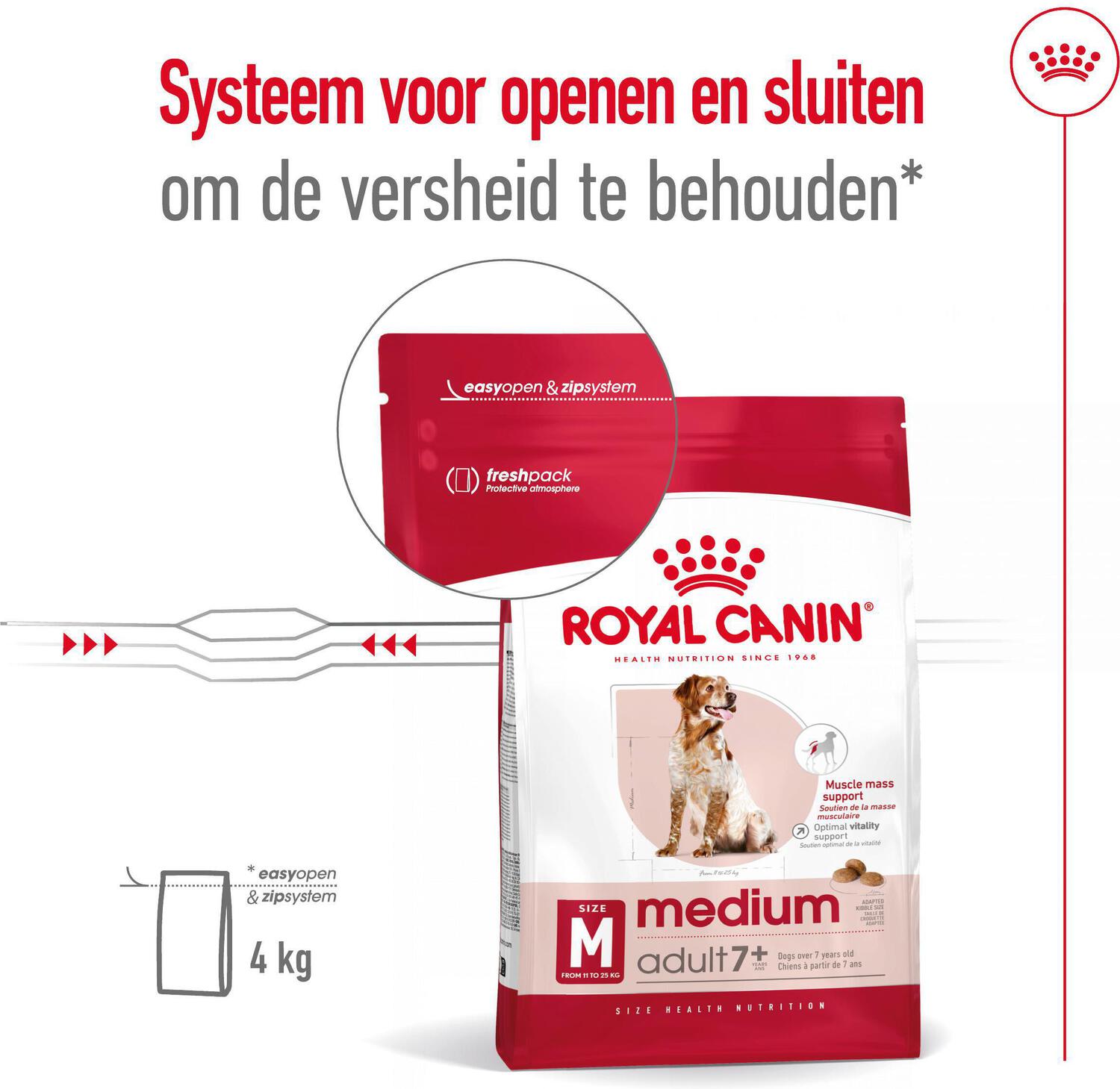Royal Canin Medium Adult 7+ 4 kg