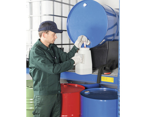 Falcon Lubriflex vulkan met verwisselbare schenktuit, kunststof, 10 l