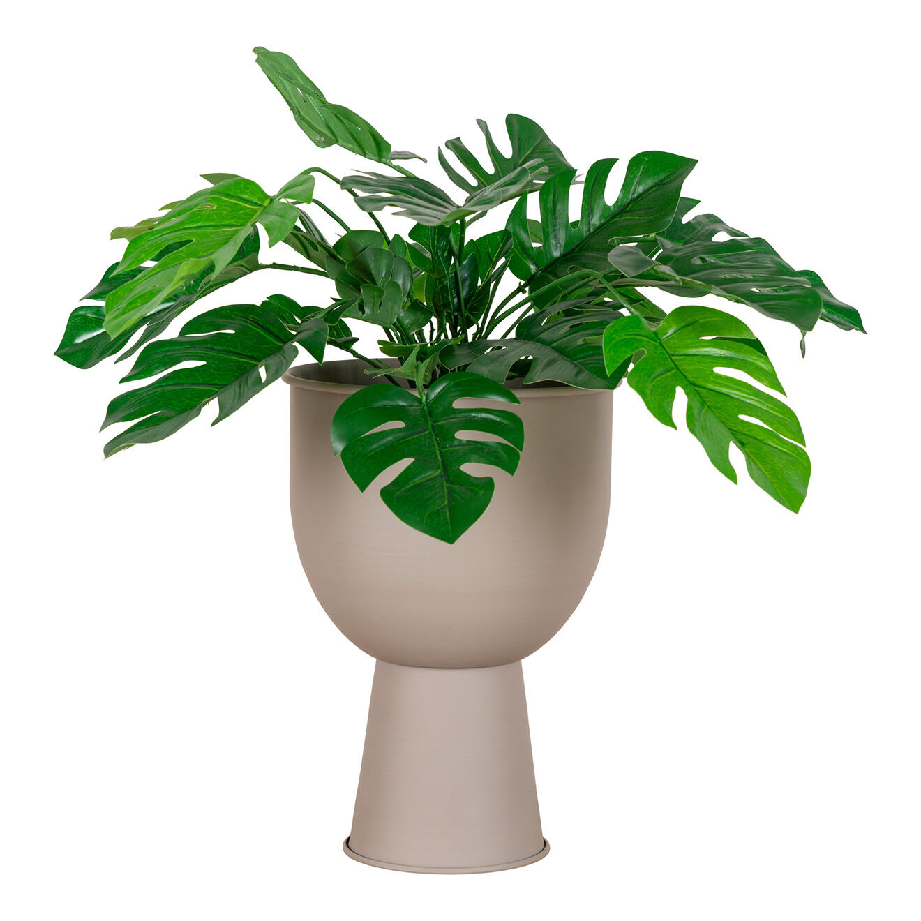 House Nordic Pot de fleurs en acier Amalfi sable - 19x19x27 cm