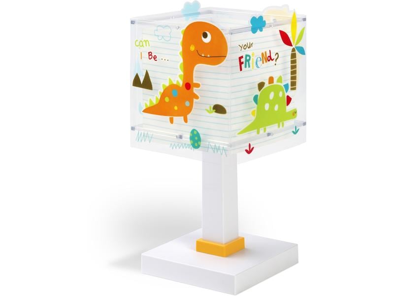 Dalber Tischlampe Dinos Tischleuchte mit Doppelschirm für Kinder