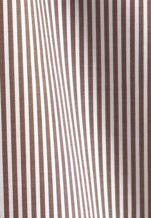 Seidensticker Business Shirt Regular Long sleeve Kent-Collar Stripes Brown