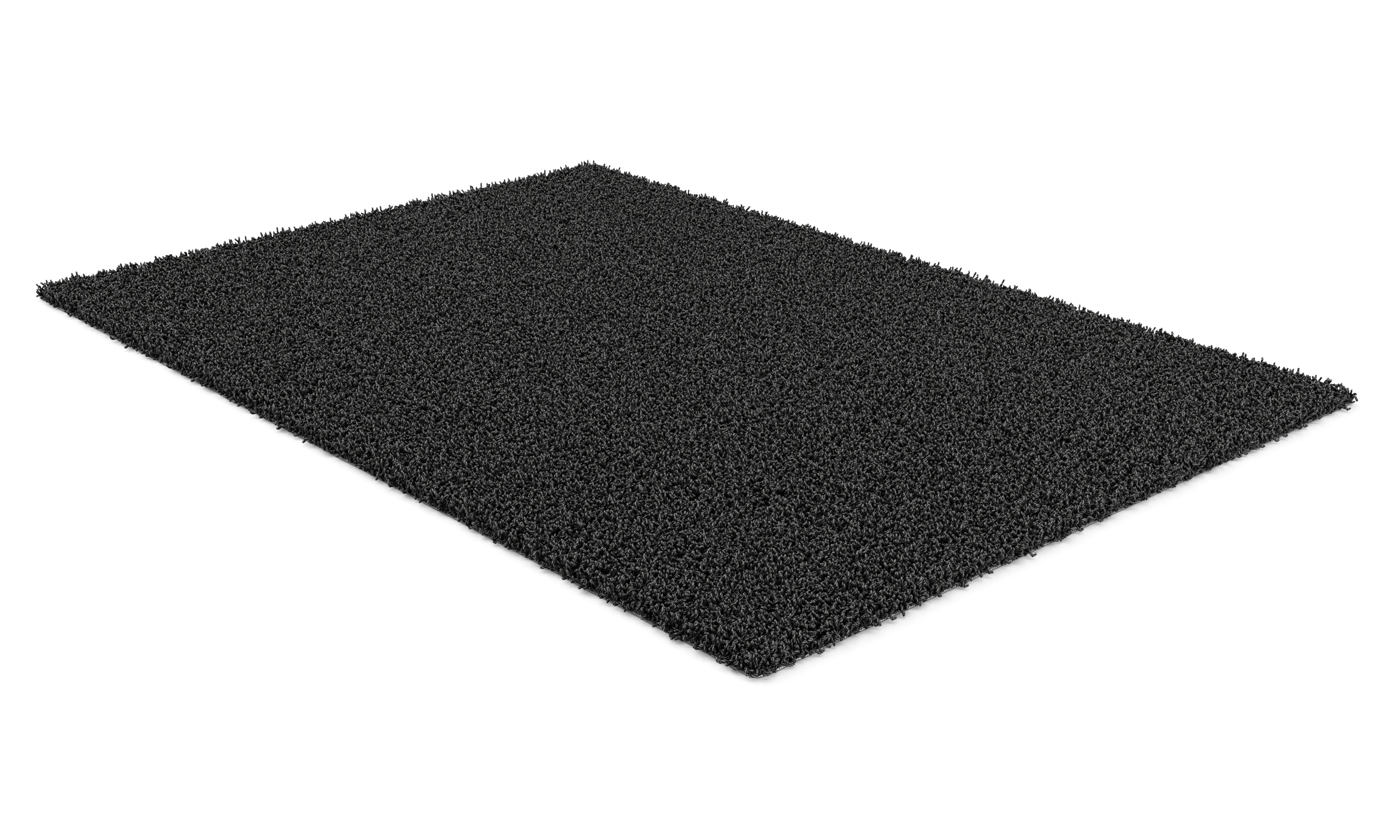 Hochflor Teppich 240 x 340 cm anthrazit