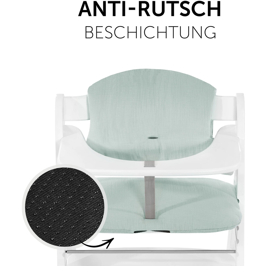 hauck Hochstuhlauflage Select Muslin Mint