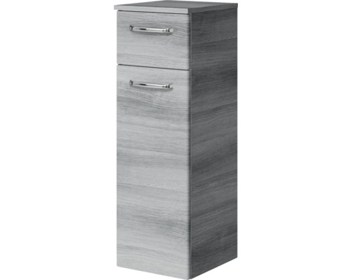 Pelipal Kumba badkamermeubelset (B x H x D): 137 x 200 x 50 cm, grafiet getextureerde fronten, 5-delige set inclusief mineraal gegoten wastafel, badmeubel en wandkast (99.1070126194)