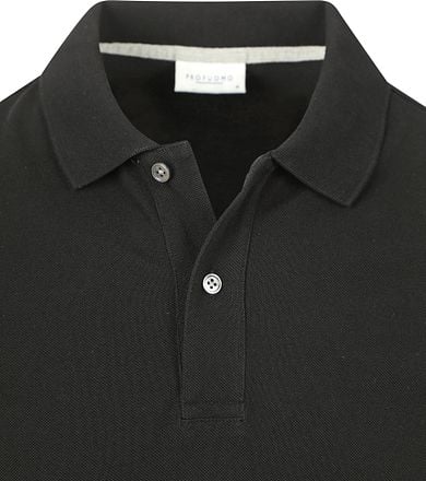 Profuomo Piqué Poloshirt Zwart PPWD10019T-A kopen